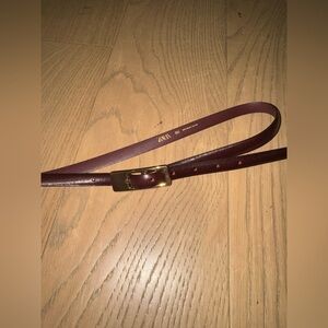 ZARA burgundy belt